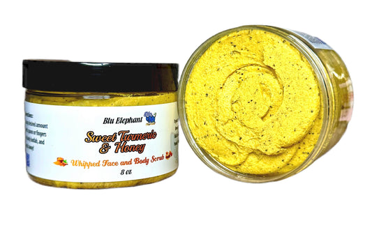 Sweet Turmeric & Honey Whipped Face and Body Scrub